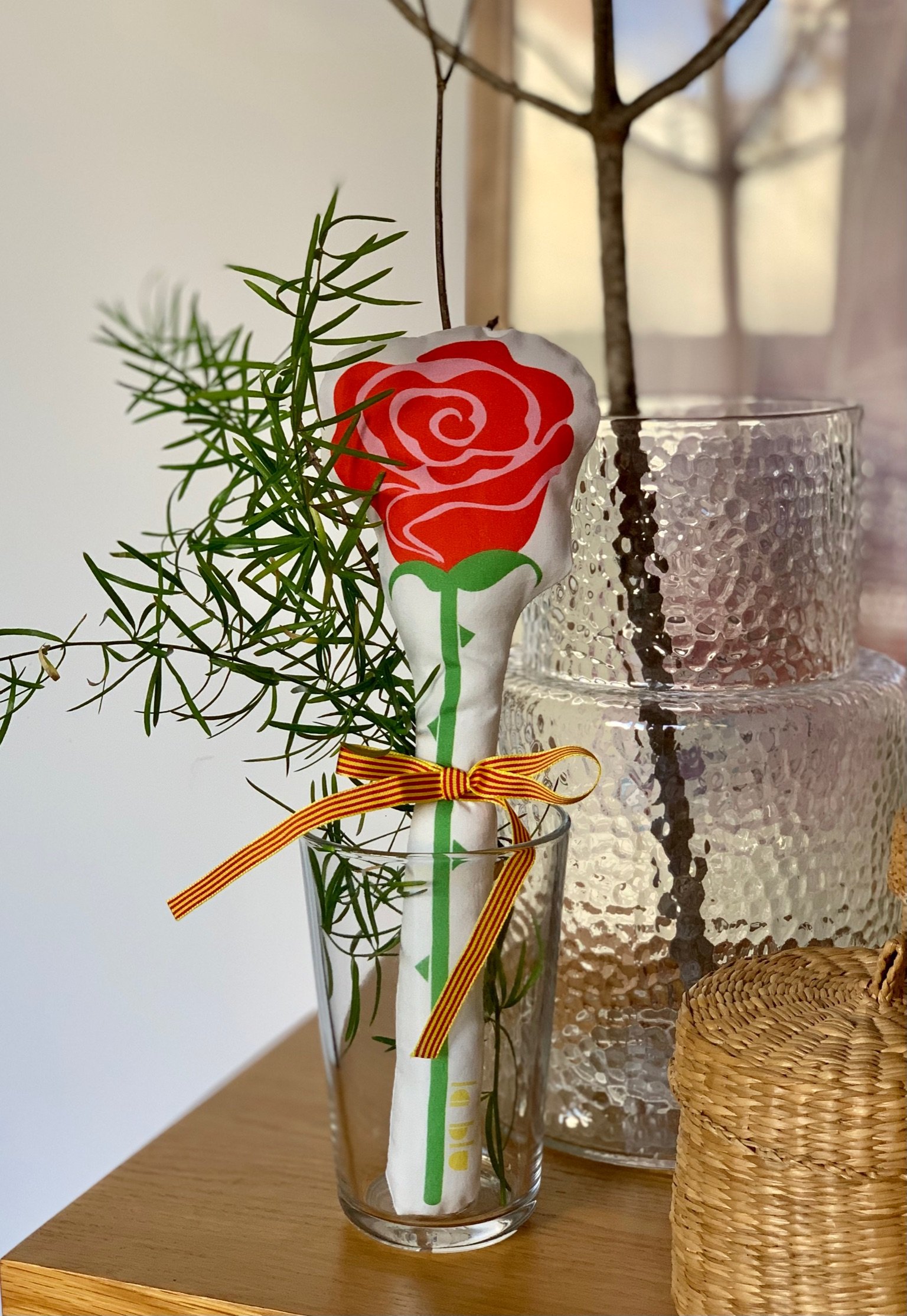 Rosa de Sant Jordi "Jordina" - Panel para cortar y coser - Imagen 3