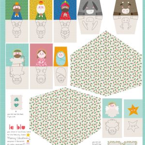 Pesebre - Panel de tela para cortar y coser
