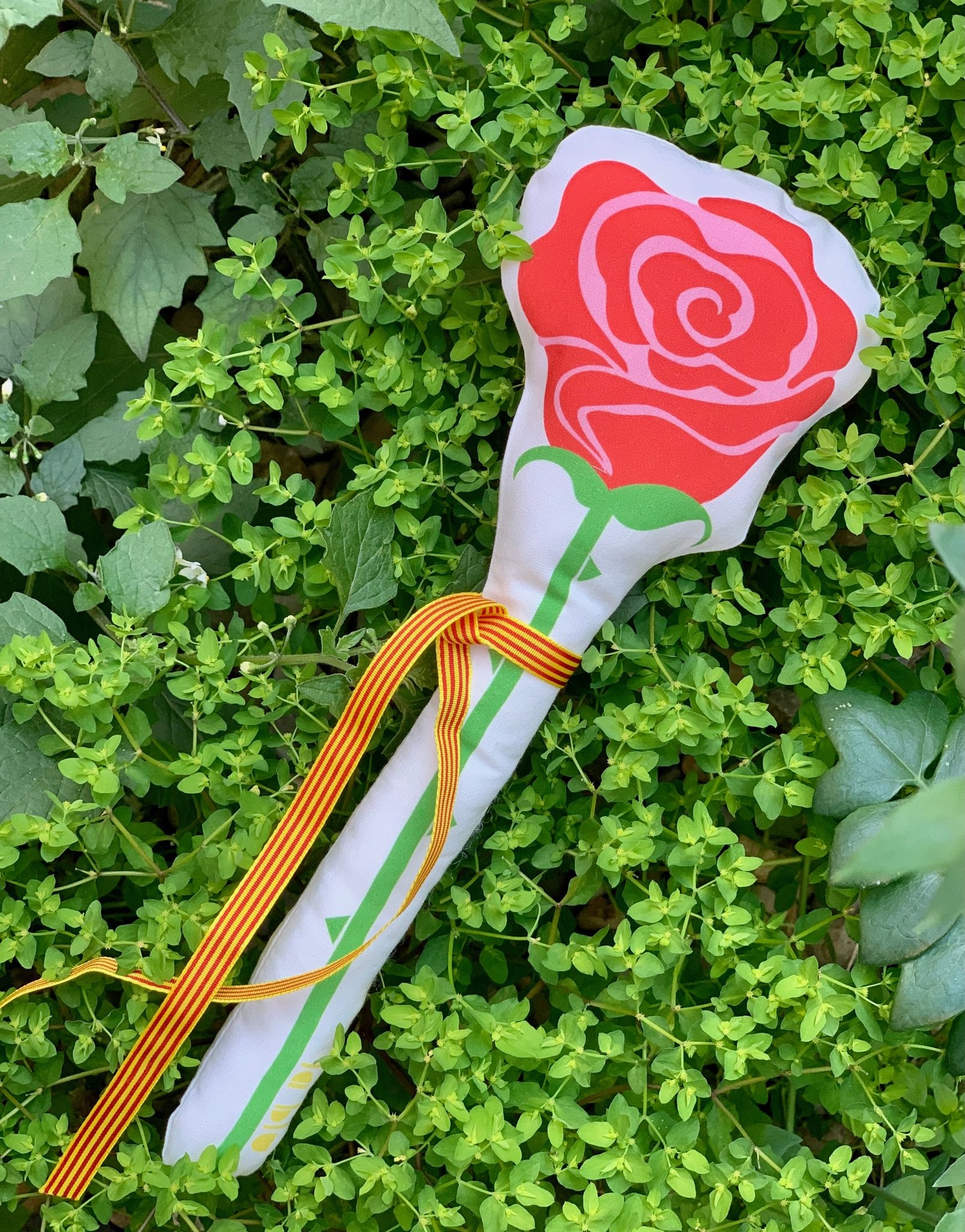 Rosa de Sant Jordi "Jordina" - Panel para cortar y coser - Imagen 2