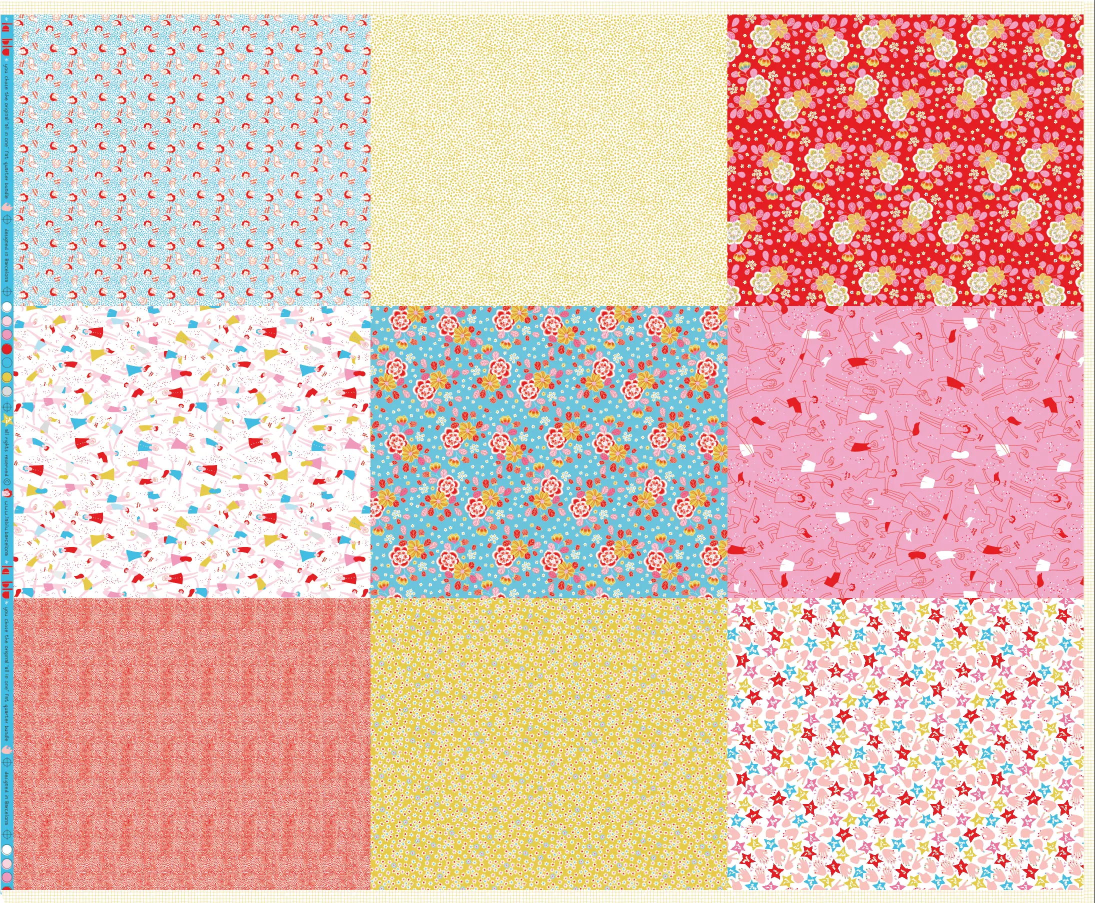 All in One Celebrate Life - Panel de fat quarters