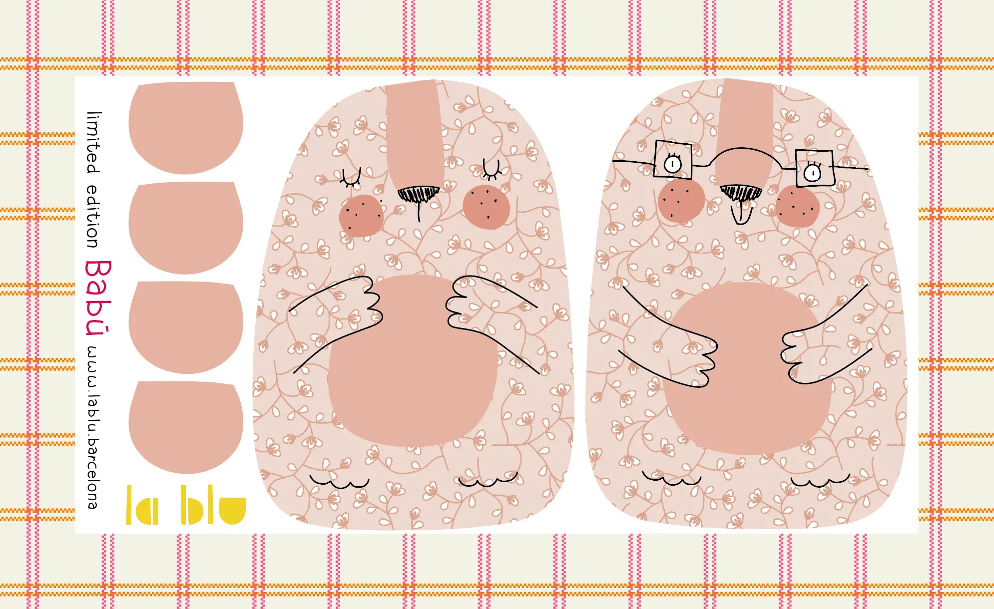 Babú's Friends (Pack de los 3 amigos) - Panel para cortar y coser - Imagen 4