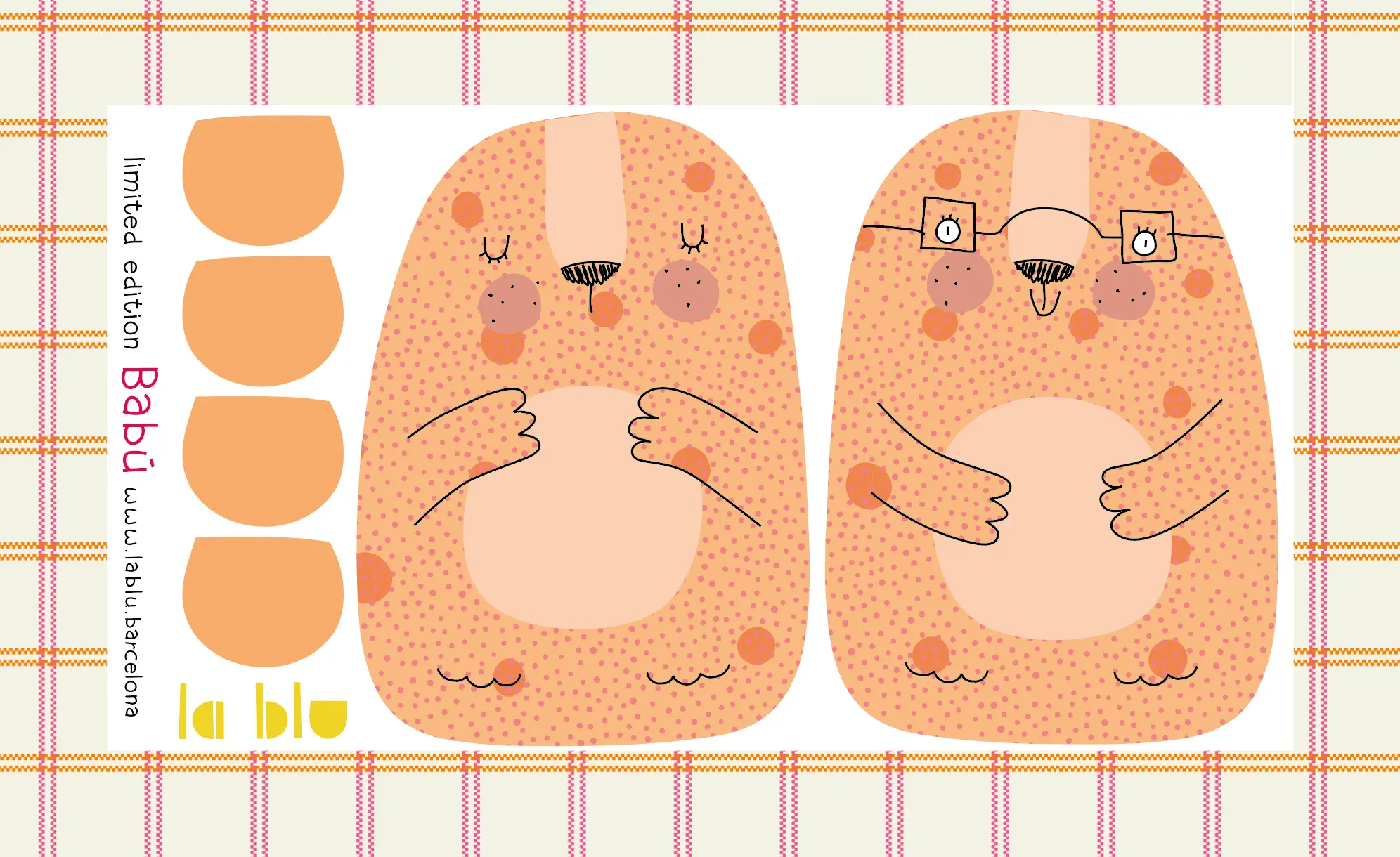 Babú's Friends (Pack de los 3 amigos) - Panel para cortar y coser - Imagen 2