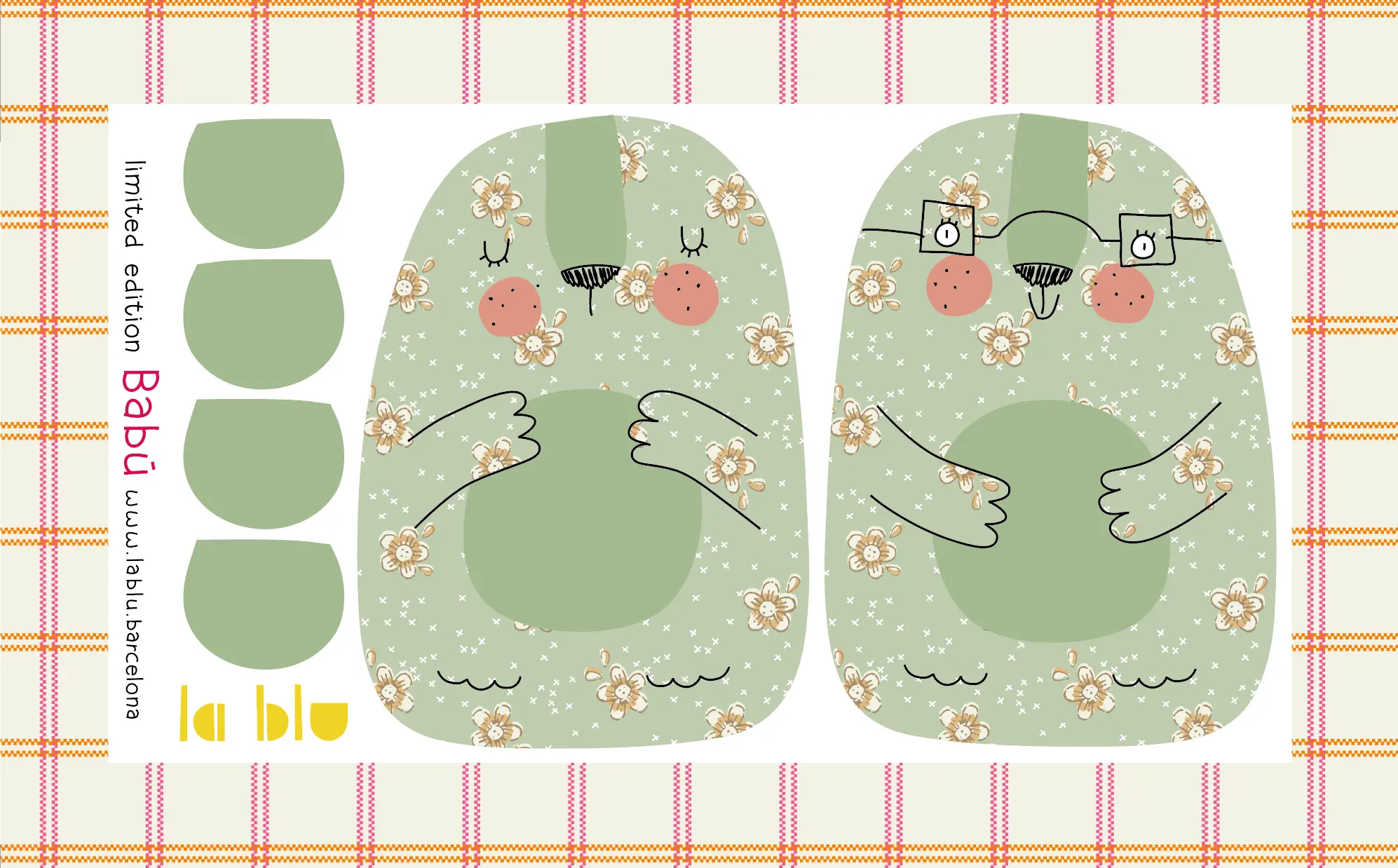 Babú's Friends (Pack de los 3 amigos) - Panel para cortar y coser - Imagen 3