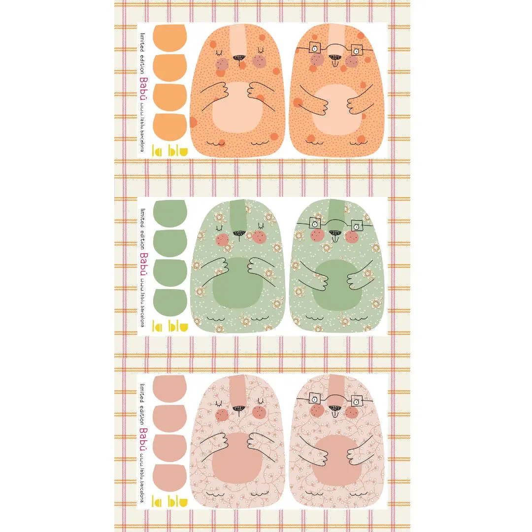 Babú's Friends (Pack de los 3 amigos) - Panel para cortar y coser