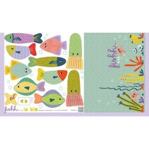 Fishh es un panel de tela para cortar y coser para hacer un juego de peces que se pescan. Es un juego para estimular las habilidades psicomotrices de los más pequeños de la casa. Con el panel se cosen 5 peces, 1 anzuelo y 1 bolsita para guardarlo todo y poderlo llevar allí adónde vayáis.