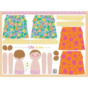 Muñeca Lily - Panel de tela para cortar y coser