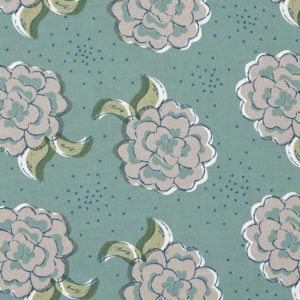 Mint Peony - Tela a metros
