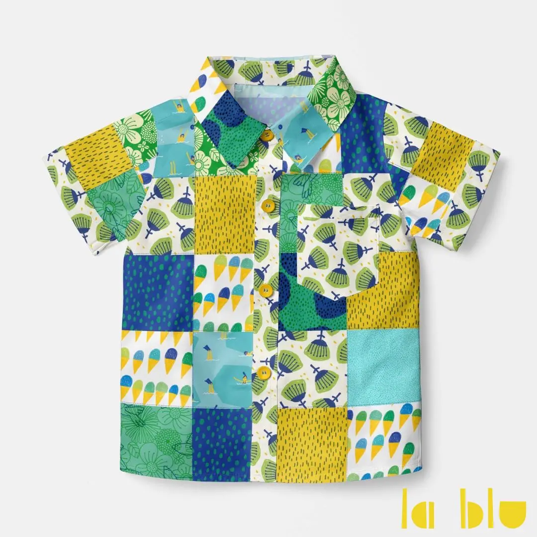 Proyecto de costura con fat quarter del panel All in One Summer Bliss de la blu