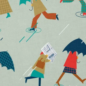 Rainy Streets - Tela a metros