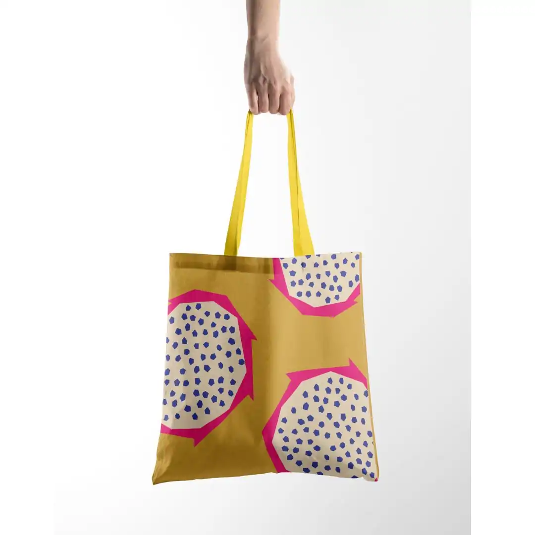 Tote bag cosida con la tela All in One de la blu