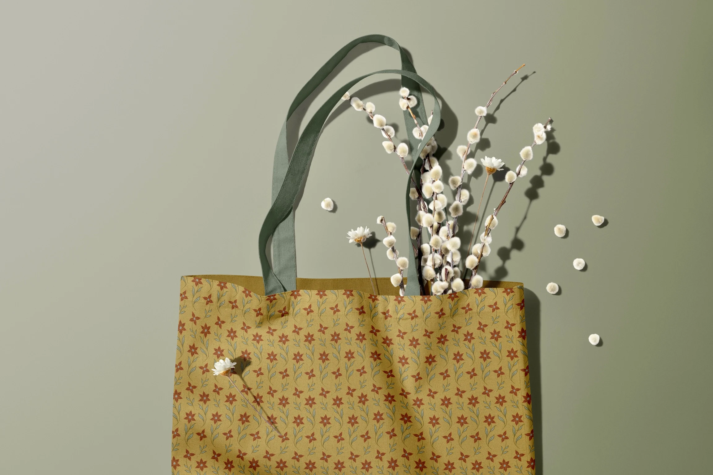 Tote bag con estampado Corn Lily