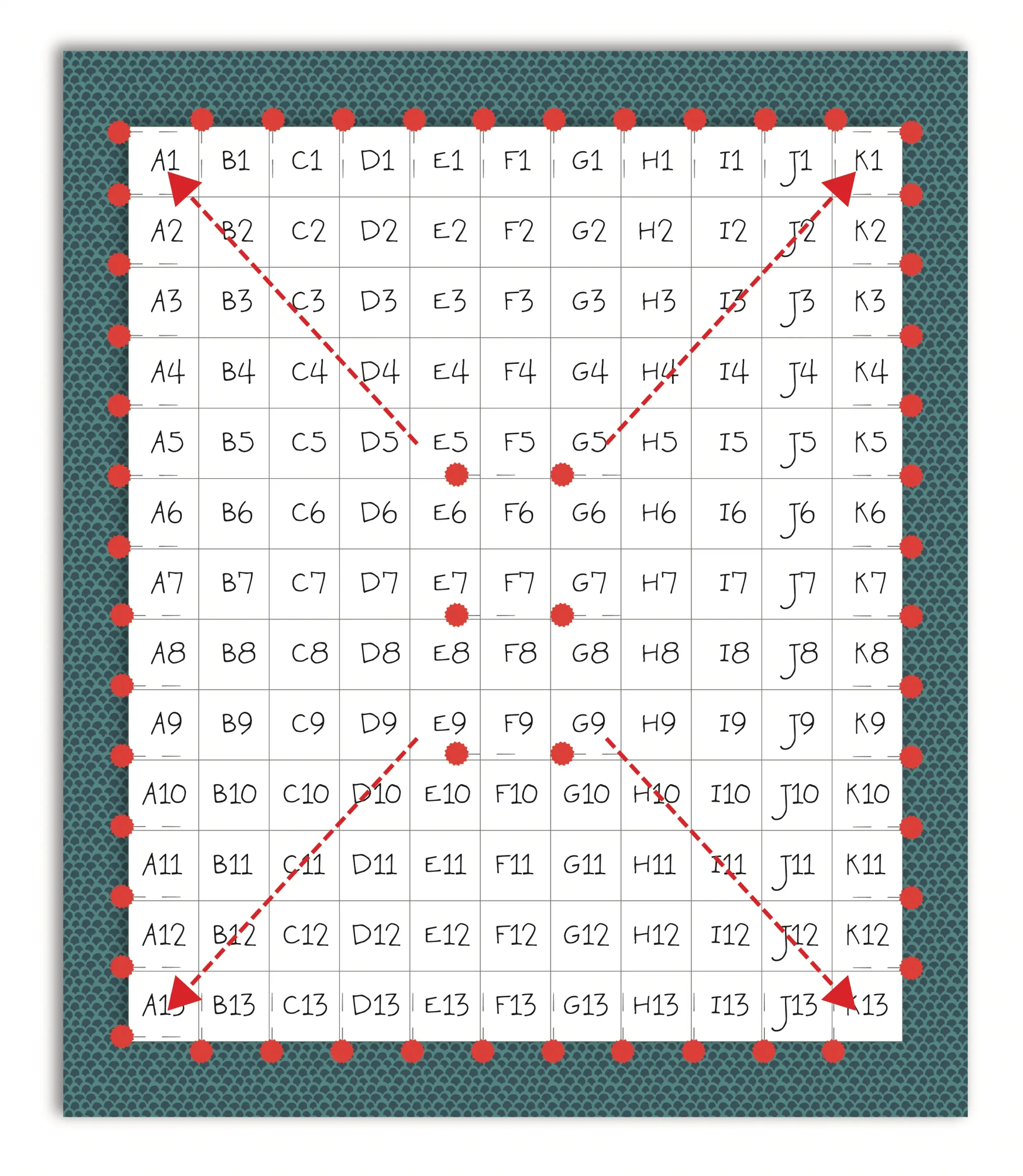 Capas del quilt sujetas con alfileres del centro hacia los lados