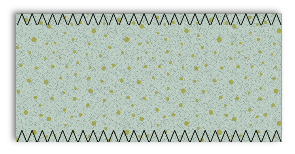 Sobrehilar los lados largos de las piezas de la funda de almohada para bebé