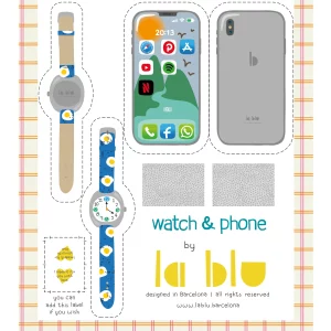 Watch and Phone - Panel para cortar y coser