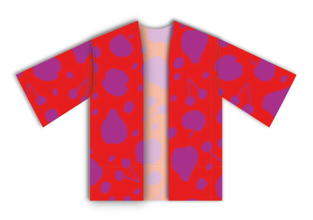 Girar el kimono del derecho e introducirlo dentro del otro kimono cara con cara